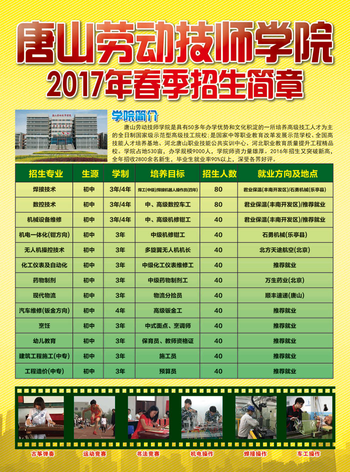 2017年春季招生簡章